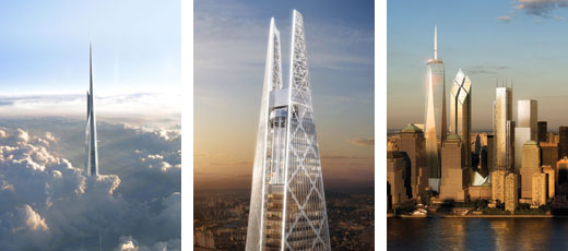 Three of the buildings included